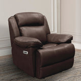 Parker House Parker Living Eclipse - Florence Brown Power Recliner Florence Brown Top Grain Leather with Match (X) MECL#812PH-FBR