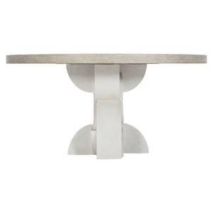 Bernhardt Bernhardt Constantin Sculptural Dining Table With Flaxen White Oak Top And Totemic Cast-Resin Base K1739