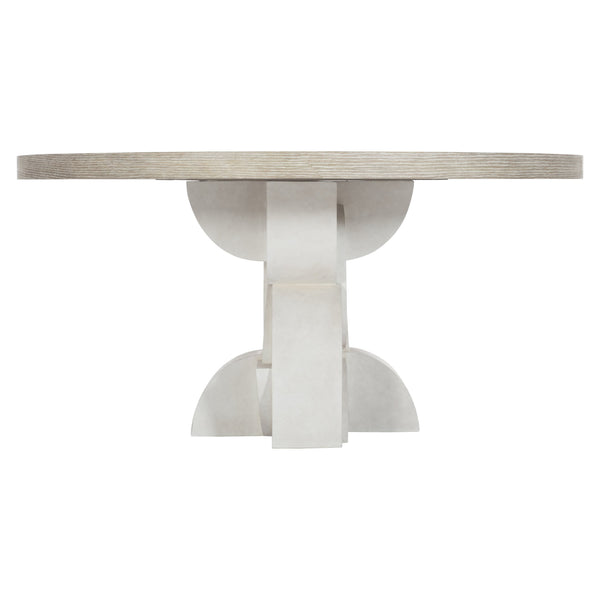 Bernhardt Bernhardt Constantin Sculptural Dining Table With Flaxen White Oak Top And Totemic Cast-Resin Base K1739