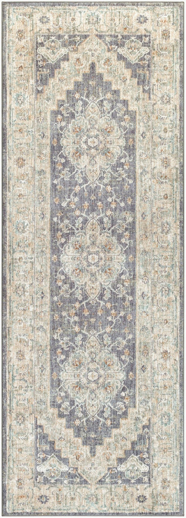 Livabliss Avant Garde Large Geometric Area Rug with Fringe Polypropylene Weave for Living Rooms Gray, Charcoal 2'7" x 7'3" AVT2300-2773