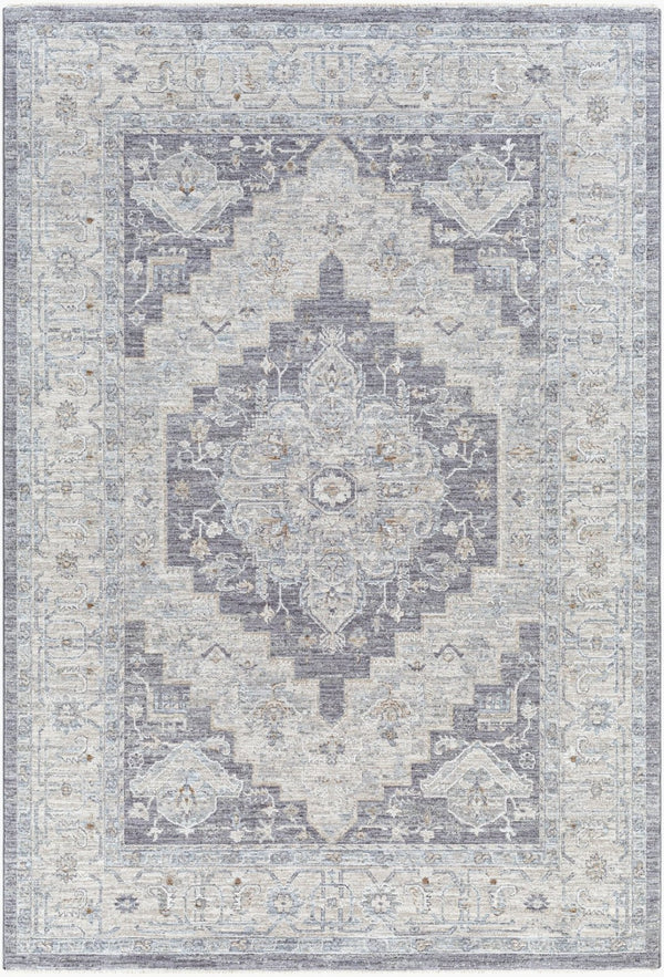 Livabliss Avant Garde Large Geometric Area Rug with Fringe Polypropylene Weave for Living Rooms Gray, Charcoal 2' x 2'11" AVT2300-23