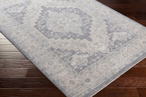 Livabliss Avant Garde Large Geometric Area Rug with Fringe Polypropylene Weave for Living Rooms Gray, Charcoal 2' x 2'11" AVT2300-23