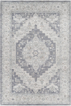 Livabliss Avant Garde Large Geometric Area Rug with Fringe Polypropylene Weave for Living Rooms Gray, Charcoal 6'7" x 9'6" AVT2300-6796