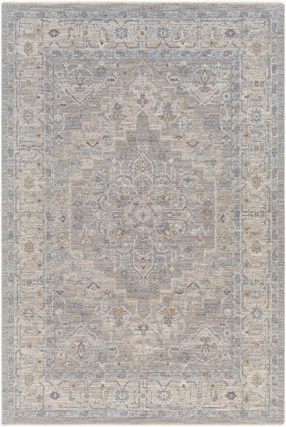 Livabliss Avant Garde Traditional Machine Woven Polypropylene Area Rug for Living Dining Rooms Gray, Charcoal 9' x 12'2" AVT2301-9122