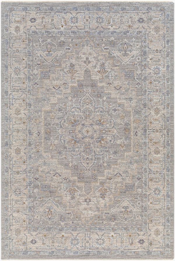 Livabliss Avant Garde Traditional Machine Woven Polypropylene Area Rug for Living Dining Rooms Gray, Charcoal 9' x 12'2" AVT2301-9122