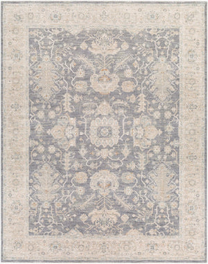 Livabliss Avant Garde Traditional Fringe Area Rug Polypropylene Blend for Large Living Rooms Gray, Charcoal 7'10" x 10'2" AVT2303-710103