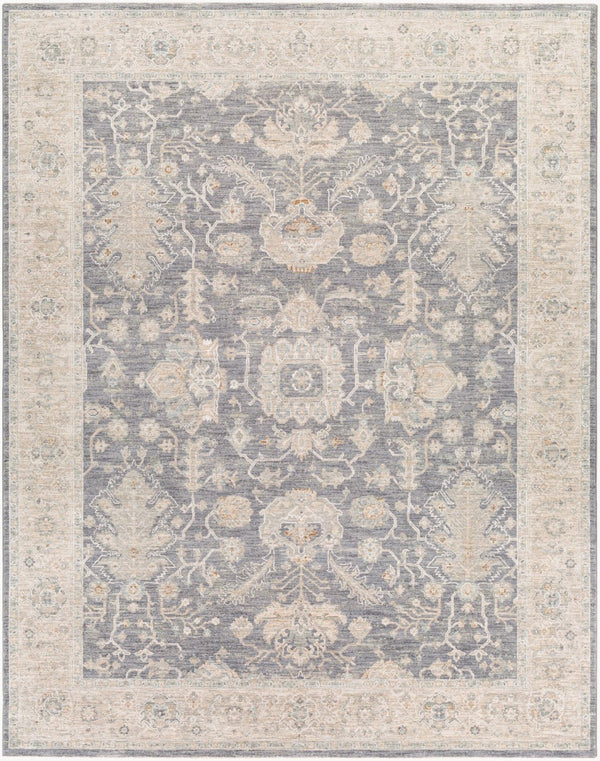 Livabliss Avant Garde Traditional Fringe Area Rug Polypropylene Blend for Large Living Rooms Gray, Charcoal 7'10" x 10'2" AVT2303-710103