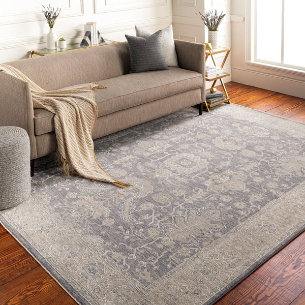 Livabliss Avant Garde Traditional Fringe Area Rug Polypropylene Blend for Large Living Rooms Gray, Charcoal 10' x 13'11" AVT2303-1014