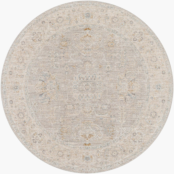 Livabliss Avant Garde Traditional Area Rug with High Low Pile for Large Living Dining Rooms Gray, Charcoal 5'3" x 5'3" AVT2304-53RD
