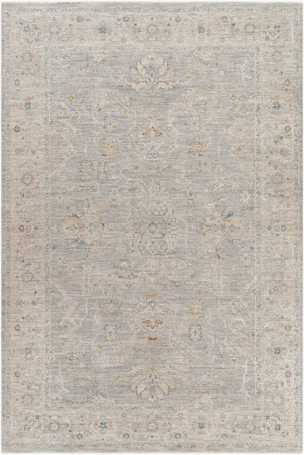Livabliss Avant Garde Traditional Area Rug with High Low Pile for Large Living Dining Rooms Gray, Charcoal 6'7" x 9'6" AVT2304-6796
