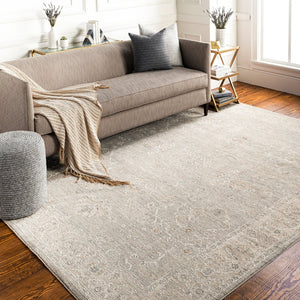 Livabliss Avant Garde Traditional Area Rug with High Low Pile for Large Living Dining Rooms Gray, Charcoal 5' x 7'5" AVT2304-575