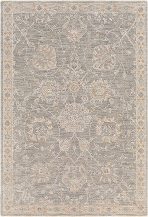 Livabliss Avant Garde Traditional Medallion Area Rug with Fringe for Large Living Rooms Gray, Charcoal 9' x 12'2" AVT2305-9122