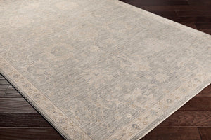 Livabliss Avant Garde Traditional Medallion Area Rug with Fringe for Large Living Rooms Gray, Charcoal 6'7" x 9'6" AVT2305-6796