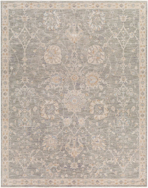 Livabliss Avant Garde Traditional Medallion Area Rug with Fringe for Large Living Rooms Gray, Charcoal 7'10" x 10'2" AVT2305-710103