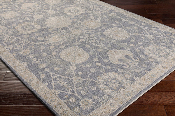 Livabliss Avant Garde Turkish Medallion Area Rug with Fringe Trim for Large Living Rooms Gray, Charcoal 9' x 12'2" AVT2306-9122