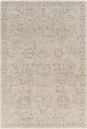Livabliss Avant Garde Turkish Medallion Area Rug Fringe Border Medium Pile Living Room Floor Gray, Charcoal 2'7" x 3'11" AVT2307-274