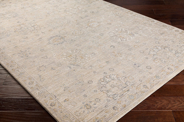 Livabliss Avant Garde Turkish Medallion Area Rug Fringe Border Medium Pile Living Room Floor Gray, Charcoal 2'7" x 3'11" AVT2307-274