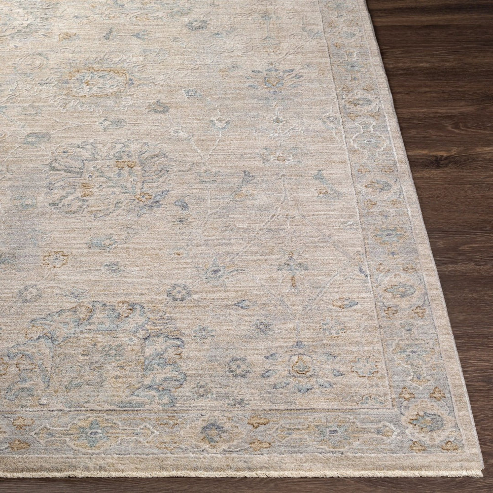 Livabliss Avant Garde Turkish Medallion Area Rug Fringe Border Medium Pile Living Room Floor Gray, Charcoal 2'7" x 3'11" AVT2307-274