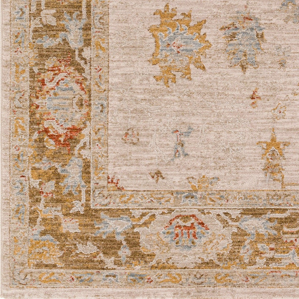 Livabliss Avant Garde Medallion Area Rug Turkish Woven Polypropylene Fringe Living Room Olive, Denim 10' x 13'11" AVT2309-1014