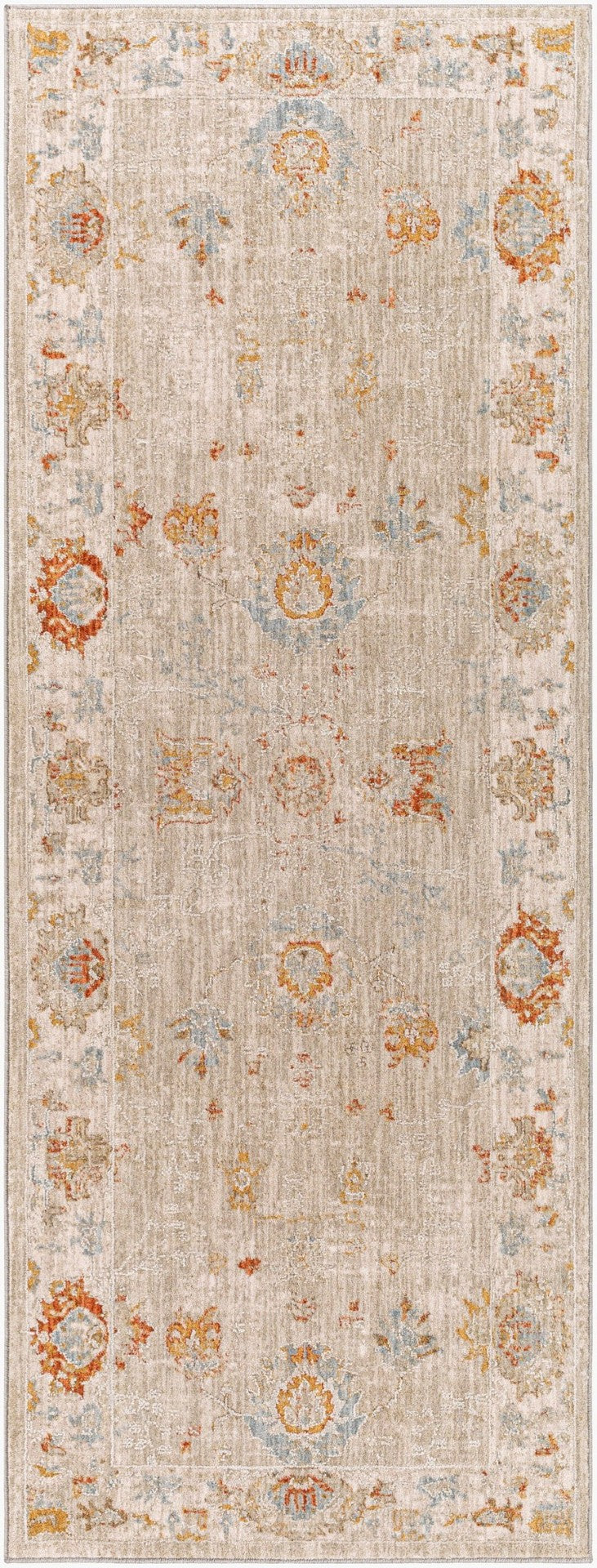 Livabliss Avant Garde Medallion Area Rug Turkish Woven Polypropylene Fringe Living Room Sage, Olive 2'7" x 10' AVT2310-2710