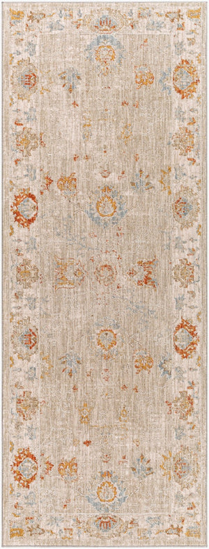 Livabliss Avant Garde Medallion Area Rug Turkish Woven Polypropylene Fringe Living Room Sage, Olive 2'7" x 10' AVT2310-2710