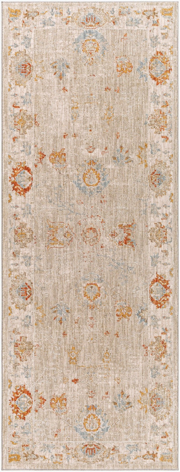 Livabliss Avant Garde Medallion Area Rug Turkish Woven Polypropylene Fringe Living Room Sage, Olive 2'7" x 10' AVT2310-2710