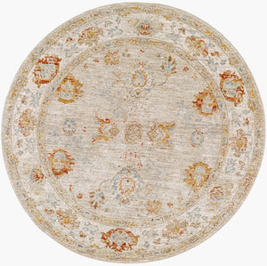Livabliss Avant Garde Medallion Area Rug Turkish Woven Polypropylene Fringe Living Room Sage, Olive 5'3" x 5'3" AVT2310-53RD