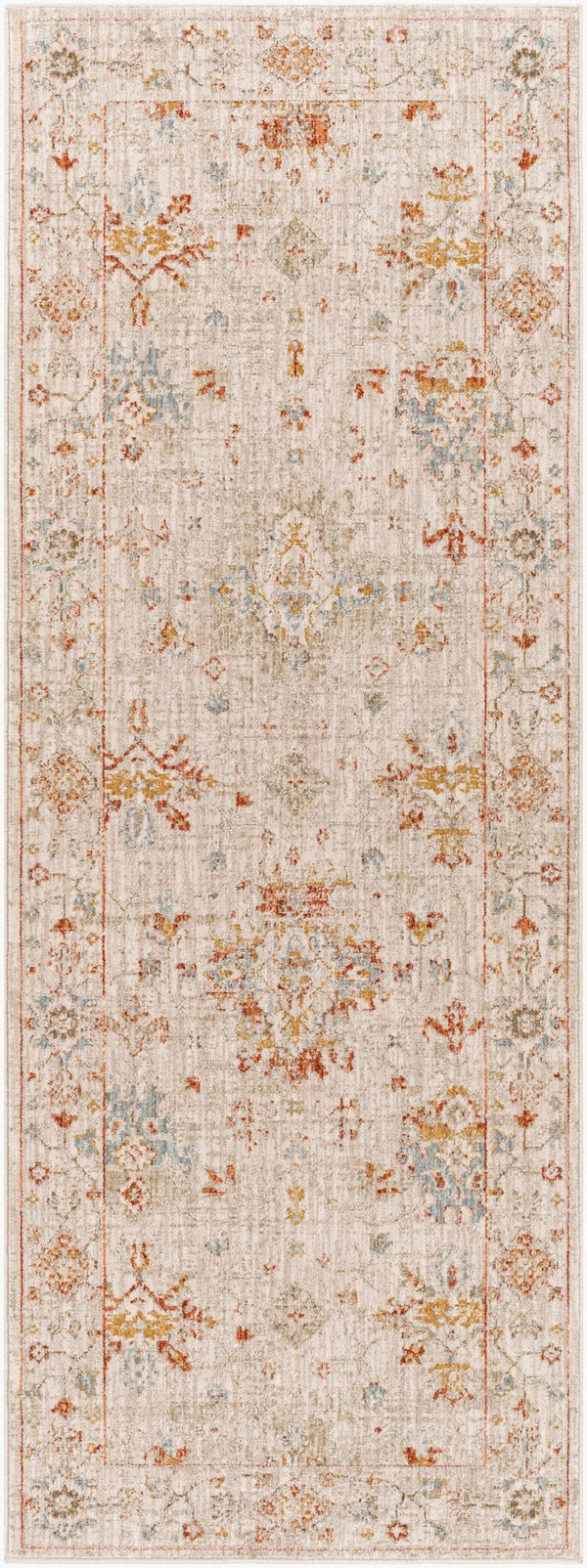 Livabliss Avant Garde Traditional Polypropylene Area Rug with High Low Pile for Living Rooms Rust, Olive 2'7" x 7'3" AVT2311-2773