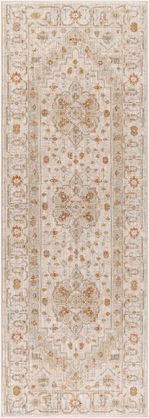 Livabliss Avant Garde Medallion Area Rug Machine Woven Traditional Polypropylene Living Room Sage, Olive 2'7" x 7'3" AVT2313-2773