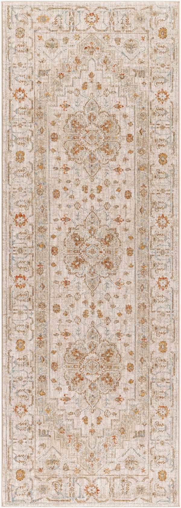 Livabliss Avant Garde Medallion Area Rug Machine Woven Traditional Polypropylene Living Room Sage, Olive 2'7" x 7'3" AVT2313-2773
