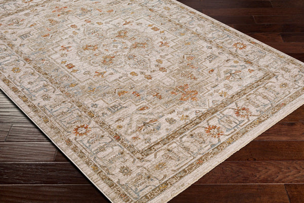 Livabliss Avant Garde Medallion Area Rug Machine Woven Traditional Polypropylene Living Room Sage, Olive 6'7" x 9'6" AVT2313-6796