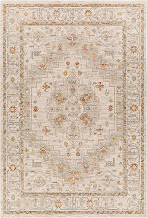 Livabliss Avant Garde Medallion Area Rug Machine Woven Traditional Polypropylene Living Room Sage, Olive 6'7" x 9'6" AVT2313-6796