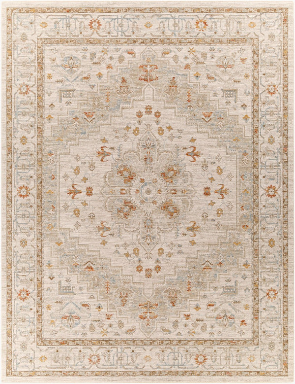 Livabliss Avant Garde Medallion Area Rug Machine Woven Traditional Polypropylene Living Room Sage, Olive 7'10" x 10'2" AVT2313-710103