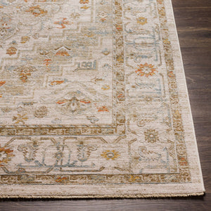Livabliss Avant Garde Medallion Area Rug Machine Woven Traditional Polypropylene Living Room Sage, Olive 6'7" x 9'6" AVT2313-6796