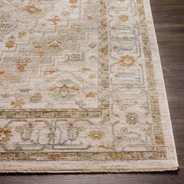 Livabliss Avant Garde Medallion Area Rug Machine Woven Traditional Polypropylene Living Room Sage, Olive 6'7" x 9'6" AVT2313-6796
