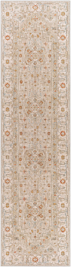 Livabliss Avant Garde Traditional Medallion Area Rug Machine Woven Polypropylene Formal Living Room Sage, Olive 2'7" x 10' AVT2314-2710