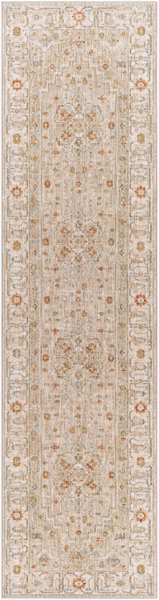 Livabliss Avant Garde Traditional Medallion Area Rug Machine Woven Polypropylene Formal Living Room Sage, Olive 2'7" x 10' AVT2314-2710