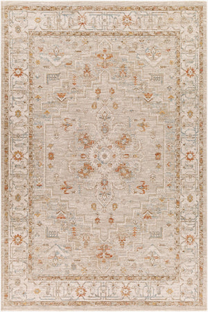 Livabliss Avant Garde Traditional Medallion Area Rug Machine Woven Polypropylene Formal Living Room Sage, Olive 6'7" x 9'6" AVT2314-6796