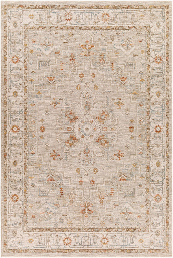 Livabliss Avant Garde Traditional Medallion Area Rug Machine Woven Polypropylene Formal Living Room Sage, Olive 6'7" x 9'6" AVT2314-6796