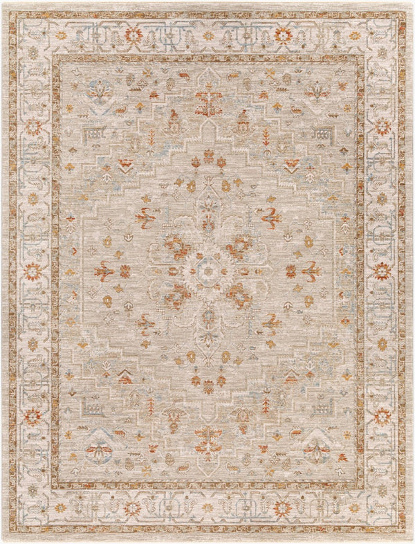 Livabliss Avant Garde Traditional Medallion Area Rug Machine Woven Polypropylene Formal Living Room Sage, Olive 7'10" x 10'2" AVT2314-710103