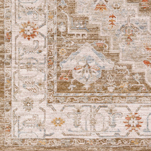Livabliss Avant Garde Medallion Area Rug Turkish Woven Polypropylene for Large Living Rooms Olive, Sage 6'7" x 6'7" AVT2315-67RD