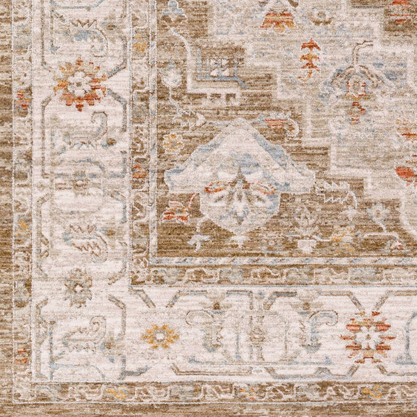 Livabliss Avant Garde Medallion Area Rug Turkish Woven Polypropylene for Large Living Rooms Olive, Sage 6'7" x 6'7" AVT2315-67RD