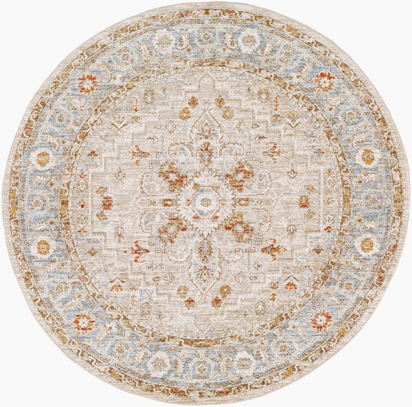 Livabliss Avant Garde Geometric Machine Woven Area Rug with Fringe for Large Living Rooms Sage, Olive 5'3" x 5'3" AVT2316-53RD
