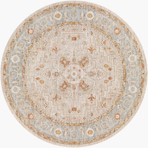 Livabliss Avant Garde Geometric Machine Woven Area Rug with Fringe for Large Living Rooms Sage, Olive 6'7" x 6'7" AVT2316-67RD