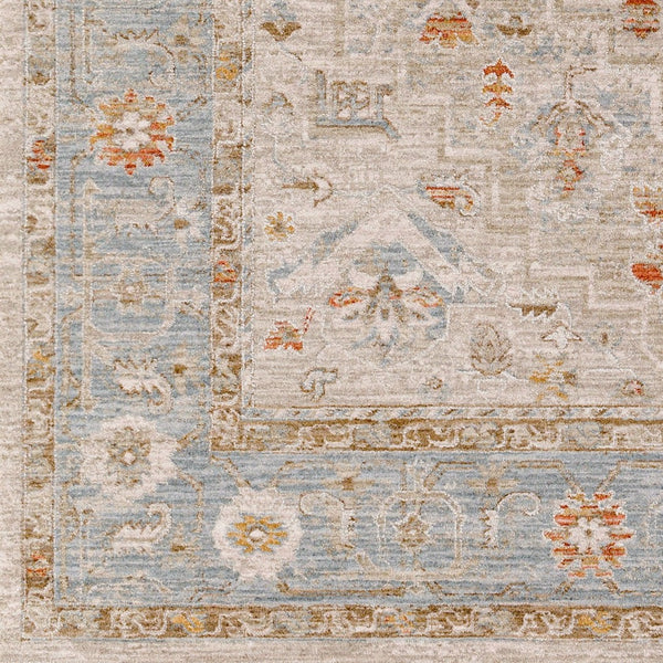 Livabliss Avant Garde Geometric Machine Woven Area Rug with Fringe for Large Living Rooms Sage, Olive 6'7" x 6'7" AVT2316-67RD