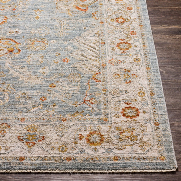 Livabliss Avant Garde Traditional Fringe Area Rug with Polypropylene Weave for Large Living Rooms Denim, Sage 7'10" x 10'2" AVT2318-710103