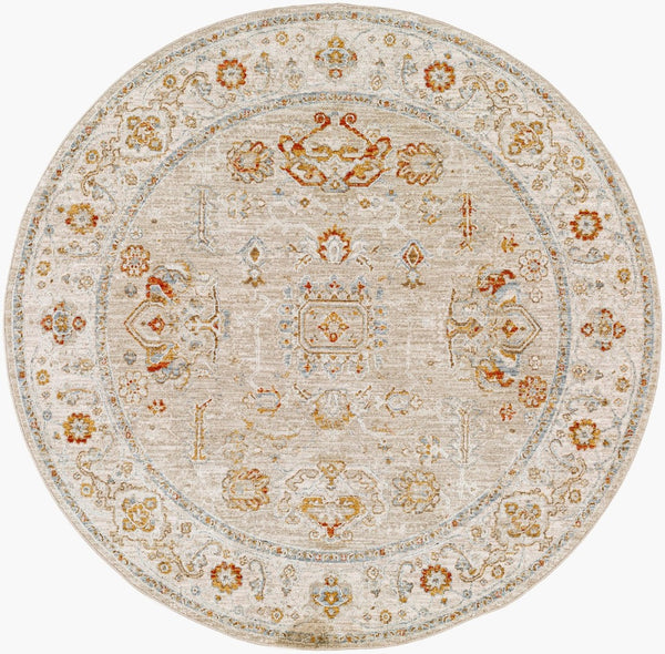 Livabliss Avant Garde Traditional Fringe Area Rug Polypropylene Blend for Living Dining Rooms Sage, Olive 5'3" x 5'3" AVT2319-53RD