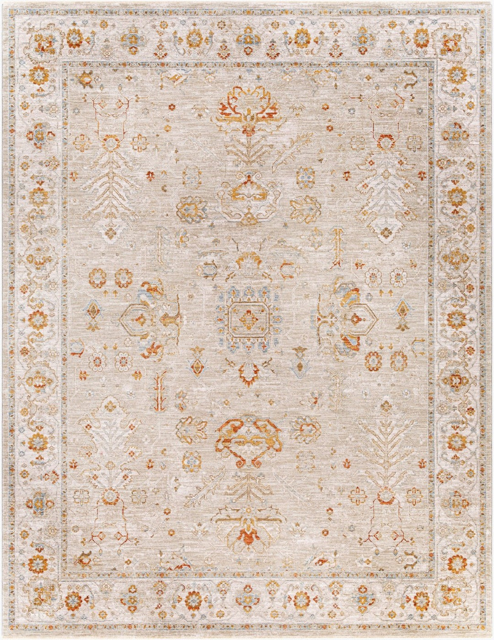 Livabliss Avant Garde Traditional Fringe Area Rug Polypropylene Blend for Living Dining Rooms Sage, Olive 7'10" x 10'2" AVT2319-710103