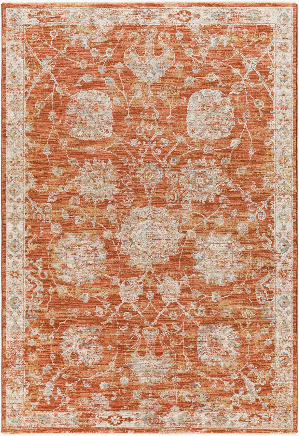 Livabliss Avant Garde Large Machine Woven Polypropylene Rug with Fringe for Living Dining Rooms Rust, Olive 12' x 15' AVT2321-1215