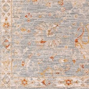 Livabliss Avant Garde Machine Woven Traditional Area Rug with Fringe for Dining Rooms Denim, Rust 12' x 15' AVT2322-1215